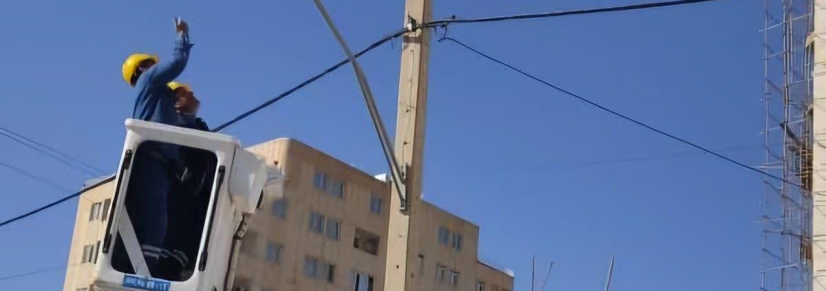 تعویض و اصلاح روشنایی خیابان گرکان